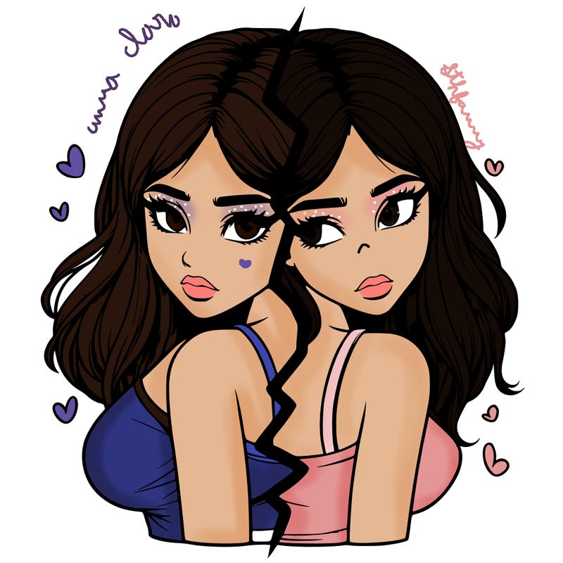 realistic girl split