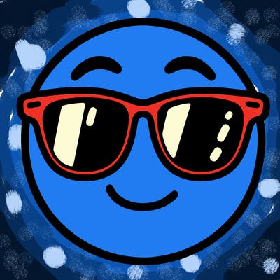 emoji with sunglasses