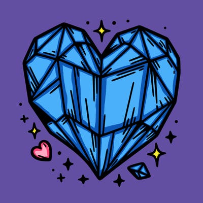 crystal heart