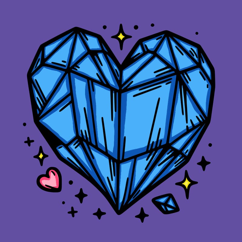 crystal heart