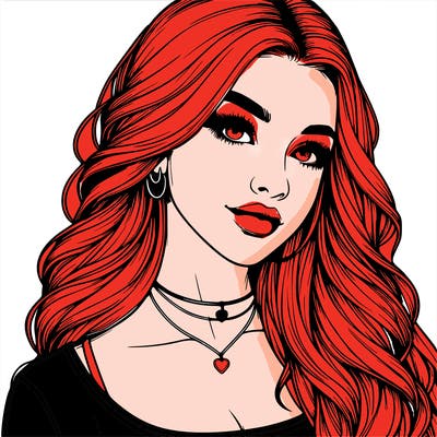 detailed realistic girl