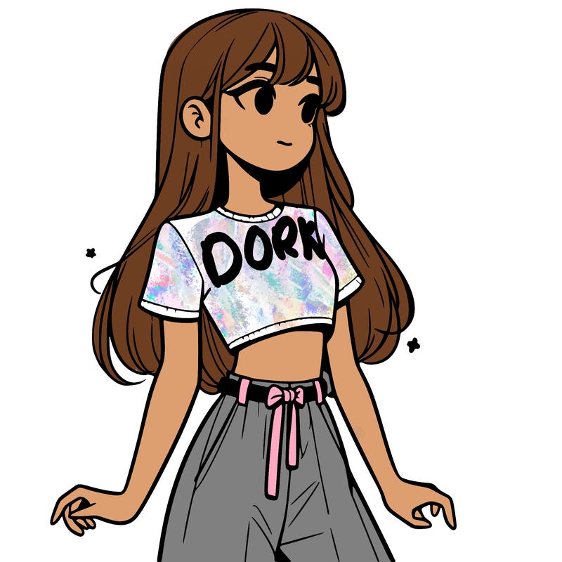 girl in a cute crop top