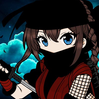 manga girl ninja