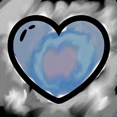 a blank heart