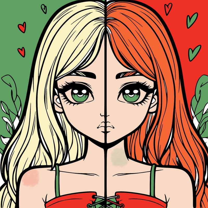 realistic girl split