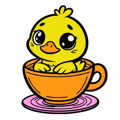 duck in a cup