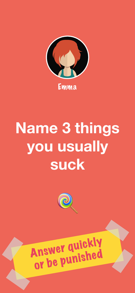 Pin-up: Dirty House Party Game - Pantalla de desafío travieso del juego de fiesta Pin-up Dirty House Party Game