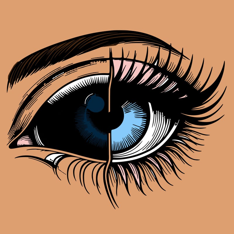 realistic eye split