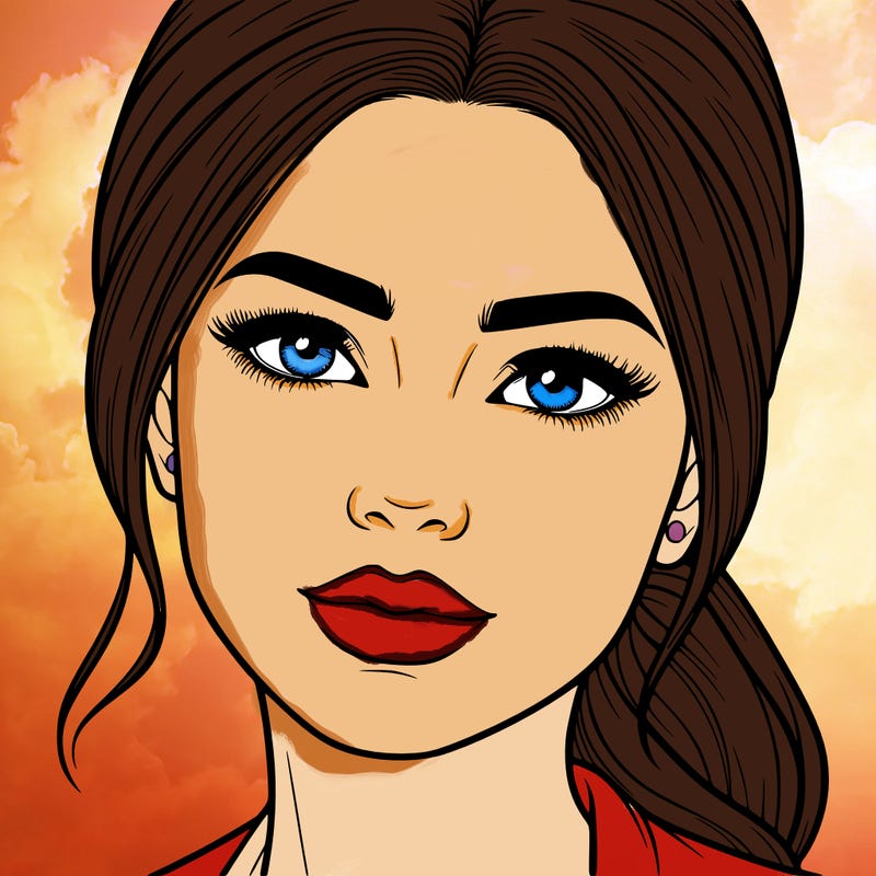 realistic woman’s face