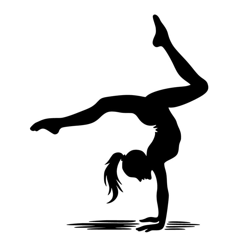 silhouette cartwheel women