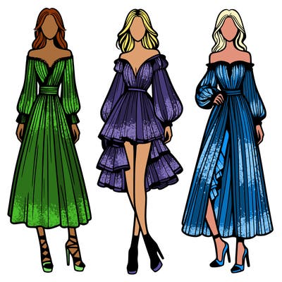 fashion models dresses