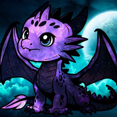 fierce baby night dragon