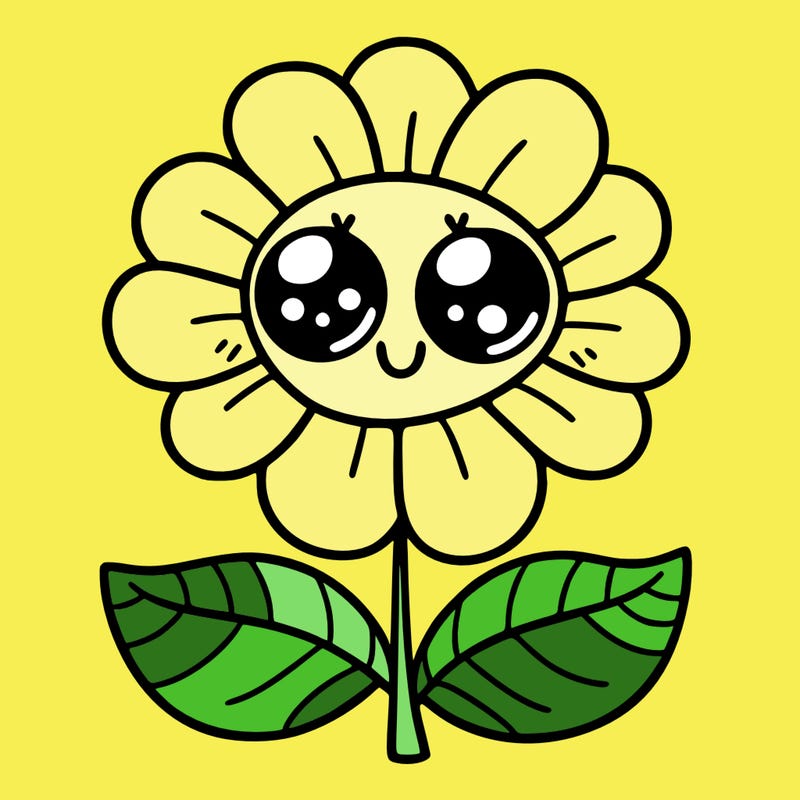 flower with eyes