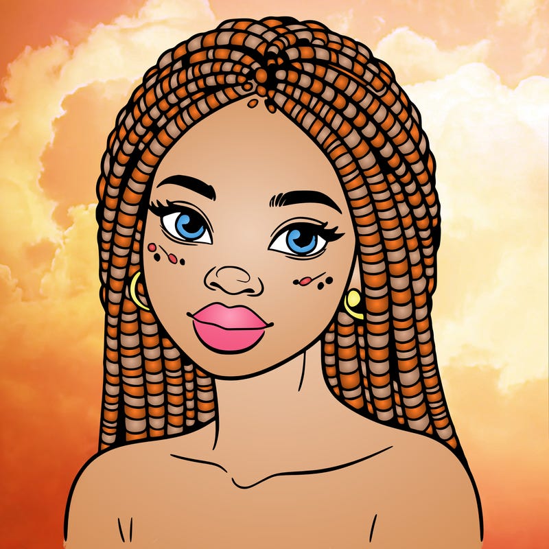 african woman with fulani braids