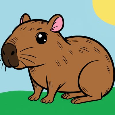 cute capybara