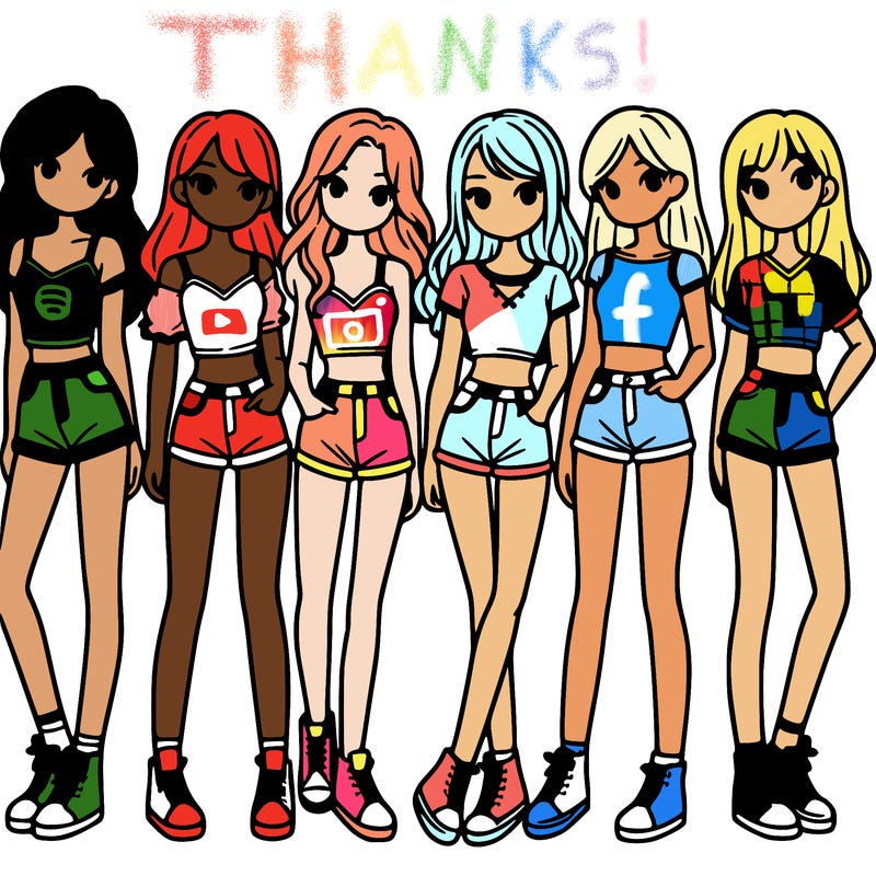 a group of girls wearing crop tops and shorts