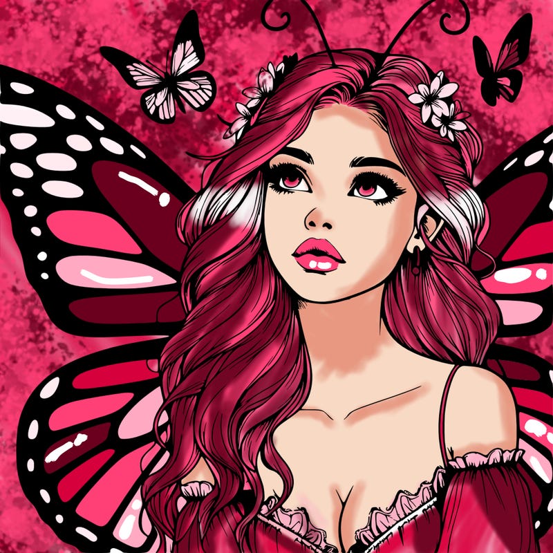 butterfly fairy realistic girl