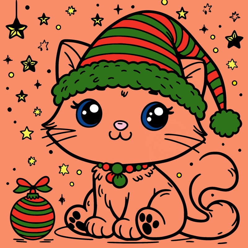 cat christmas