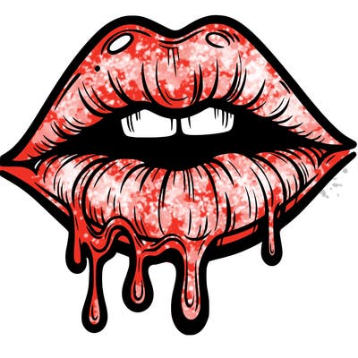 lips that look realistic and drip
