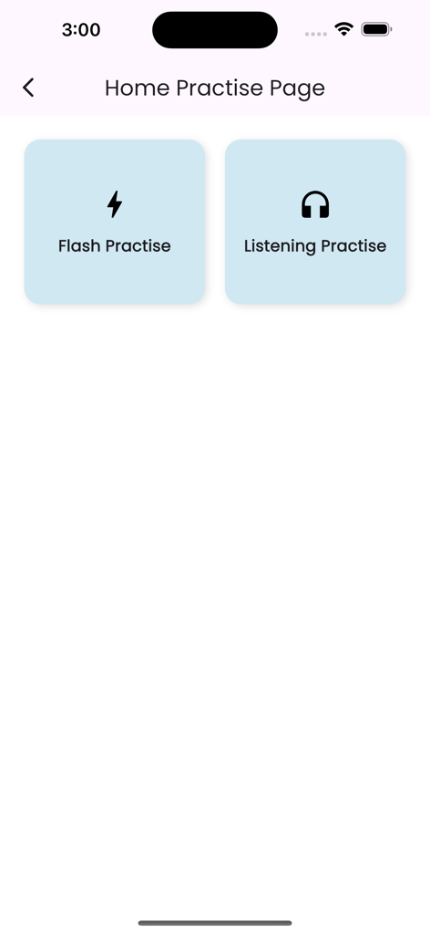 UCMAS Student App - UCMAS Student App Home Practise Page featuring Flash Practise and Listening Practise modules.