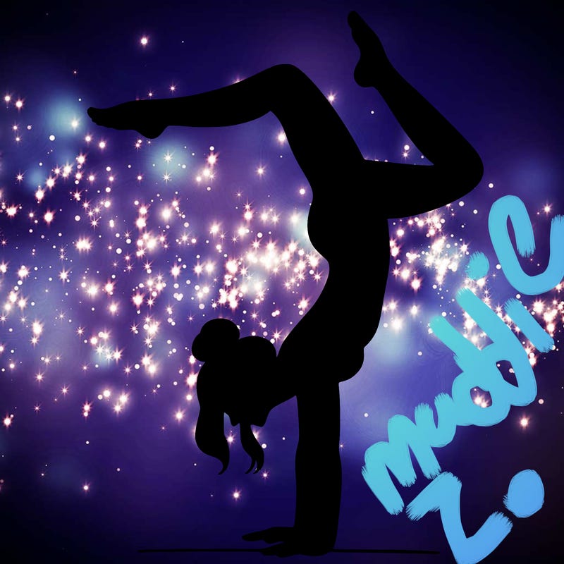 a woman doing a handstand