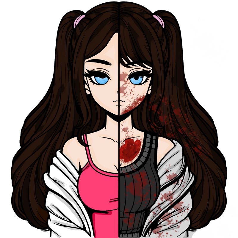 realistic girl split