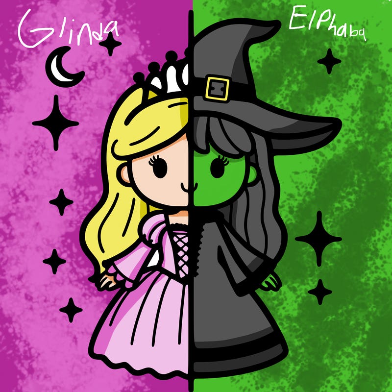 split princess and witch