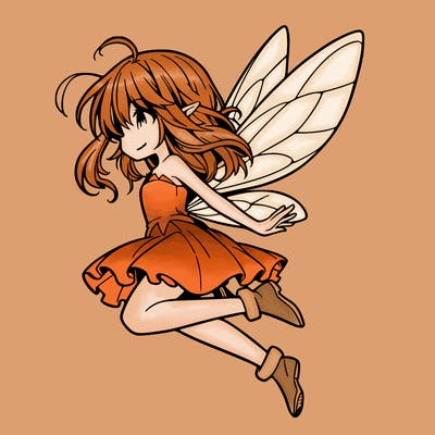 manga fairy flying