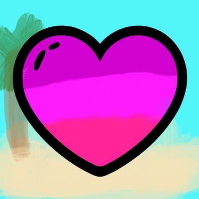 a blank heart