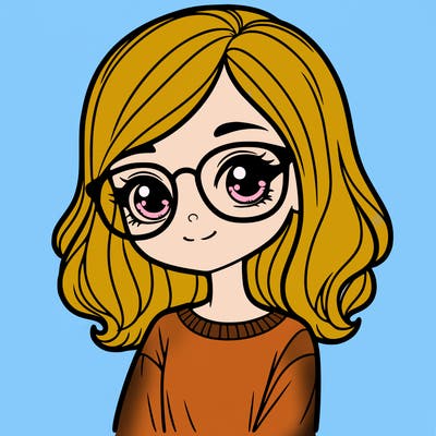 pretty girl with glasses