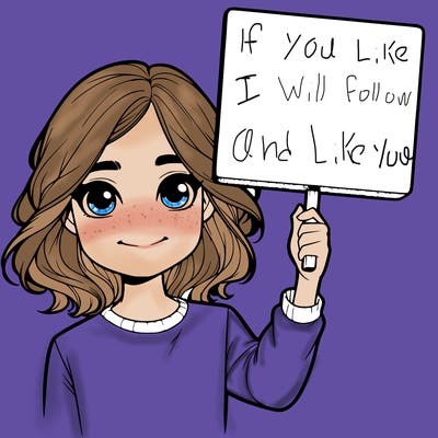 realistic girl holding up a sign