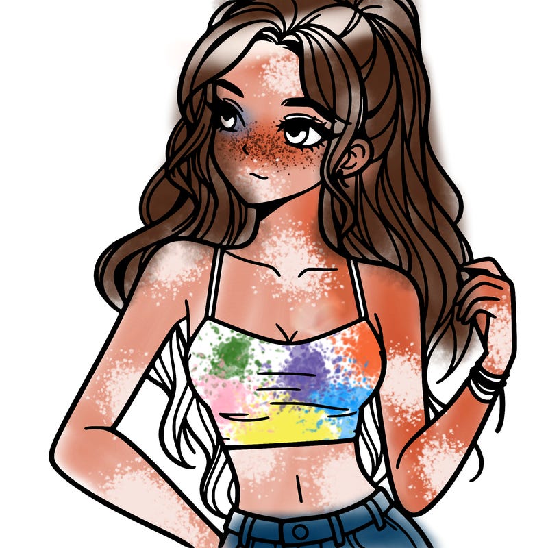 girl in crop top