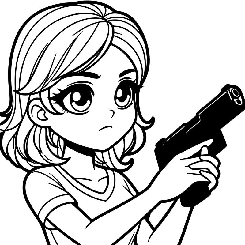 girl with a gun