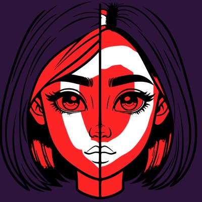 realistic girl split