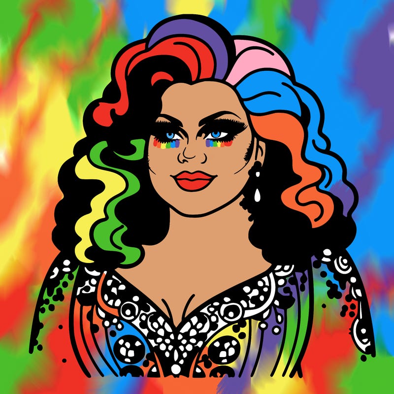 realistic plus size drag queen