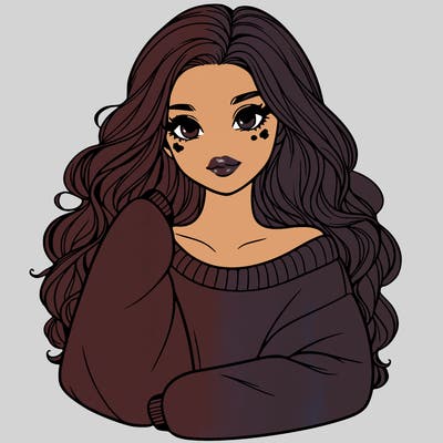 a beautiful girl in a big sweatshirt