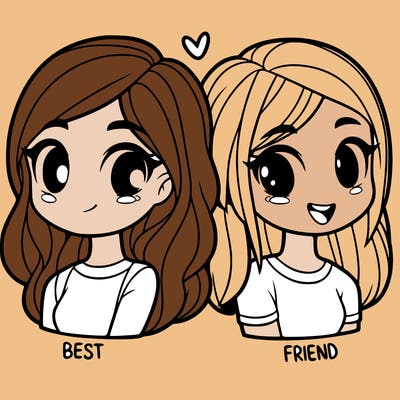 2 girl bff