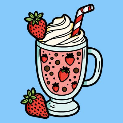 strawberry milkshake