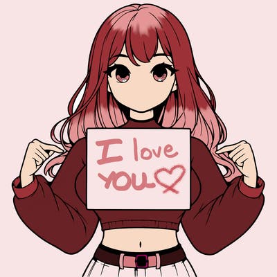 girl holding a blank sign in a long sleeve crop top