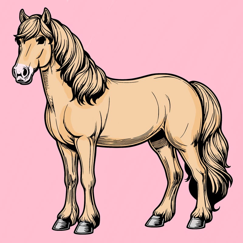 realistic horse