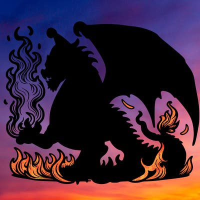 realistic dragon monster fire