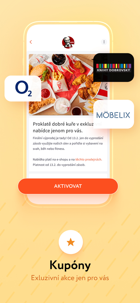 Portmonka app interface showing exclusive discount coupons and loyalty offers from various retailers