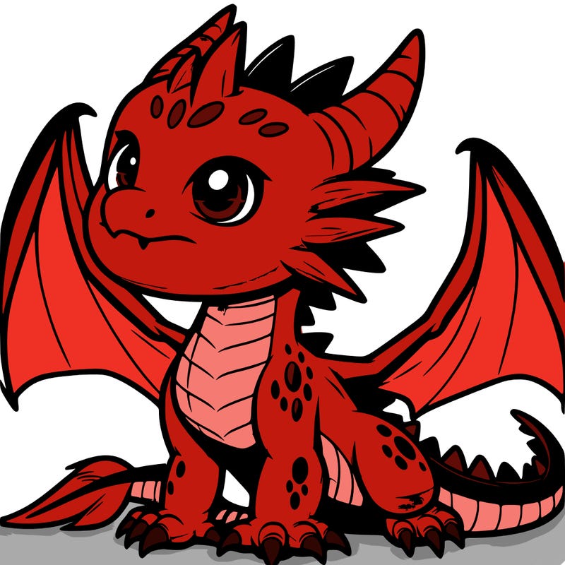 fierce baby night dragon