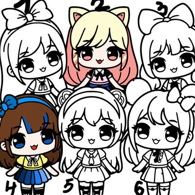 group of kawii girls
