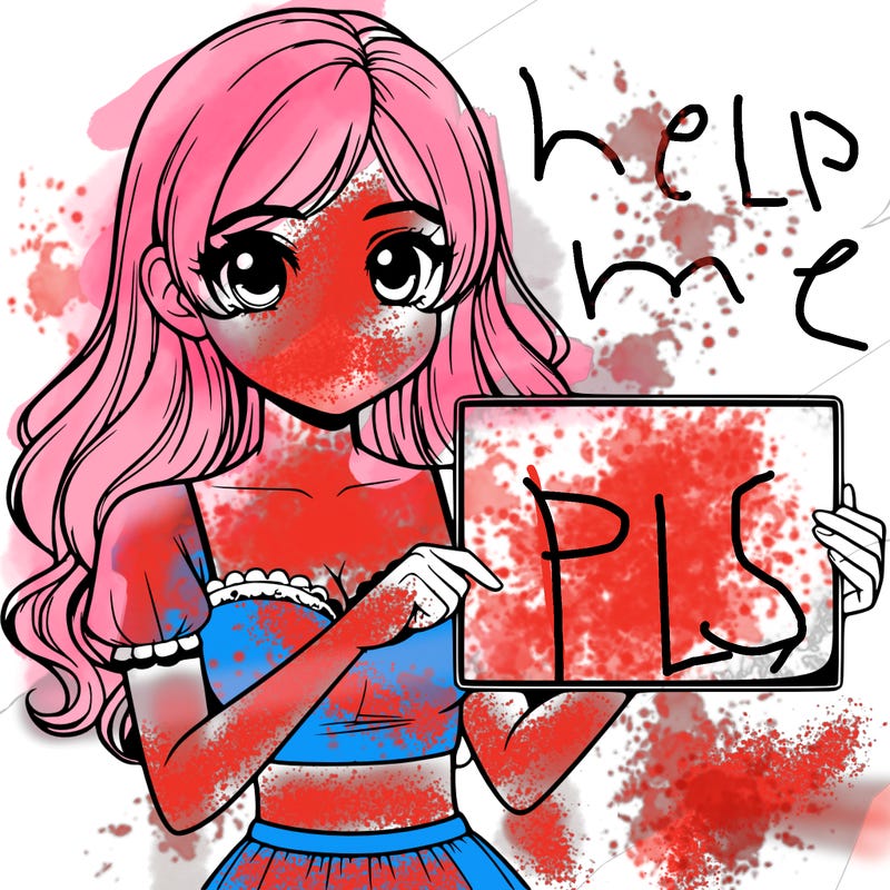 realistic pretty girl holding blank sign