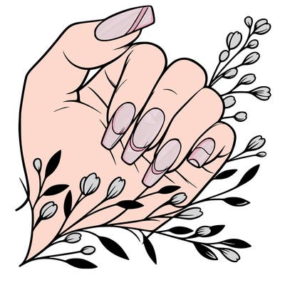 nails with french tip