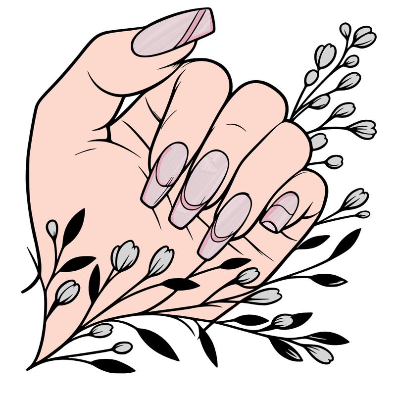 nails with french tip