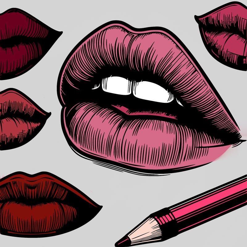 realistic  lips