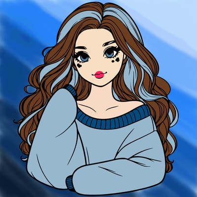 a beautiful girl in a big sweatshirt