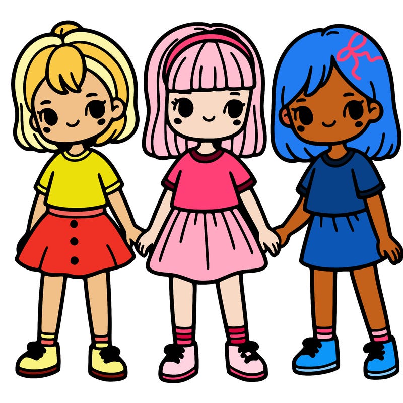 three girls